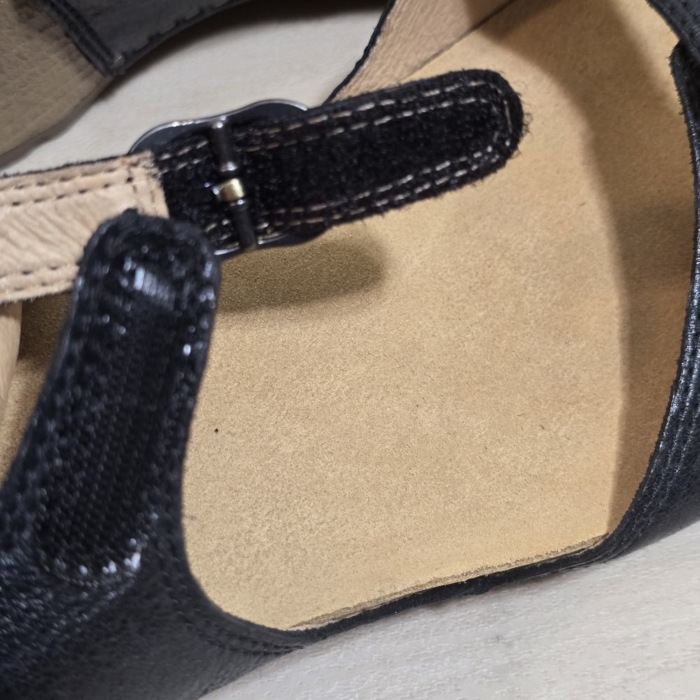 Dansko Womens Tricia Black Ankle Strap Heels EUR 42 US 11.5 - Picture 9 of 14